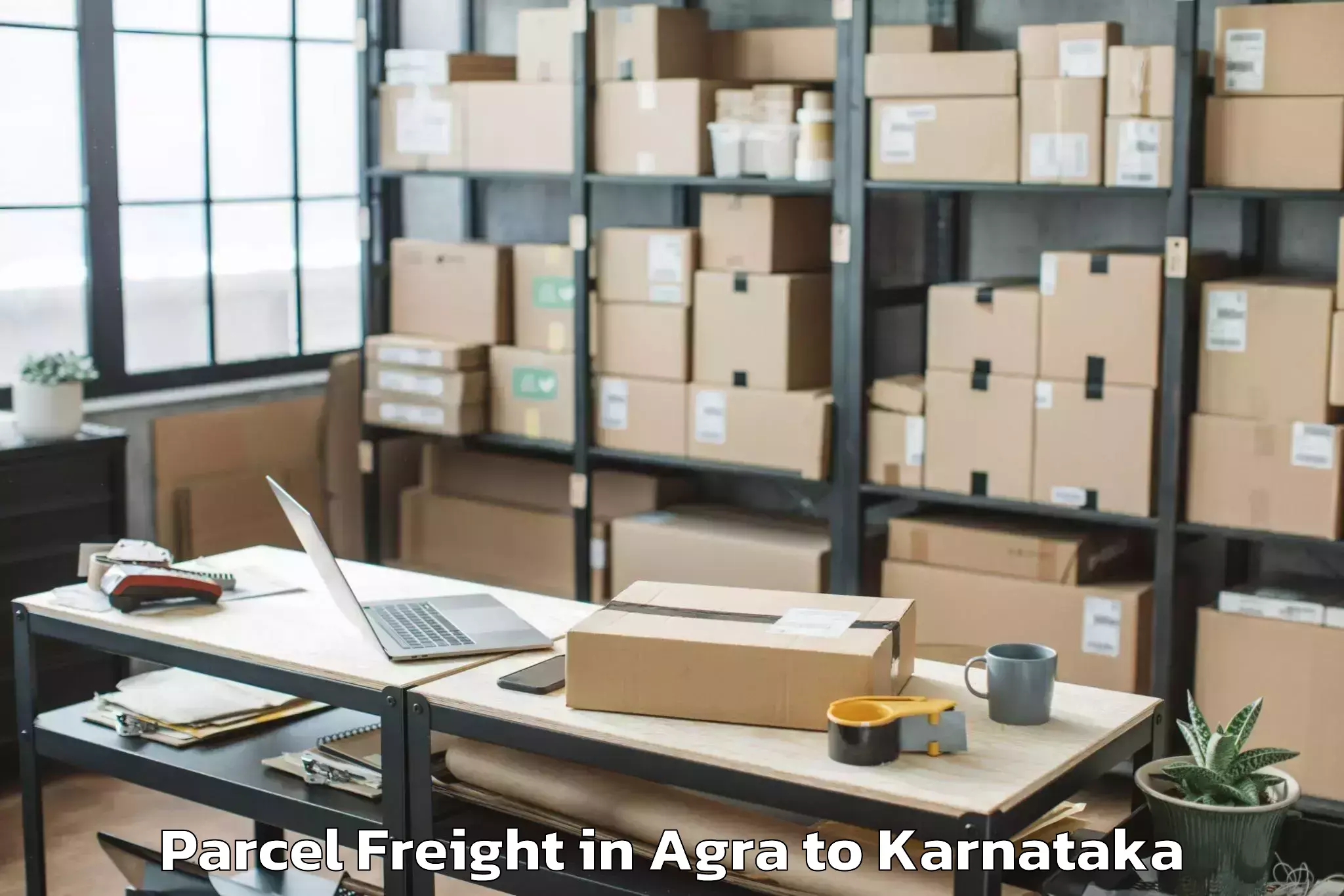 Easy Agra to Gubbi Parcel Freight Booking